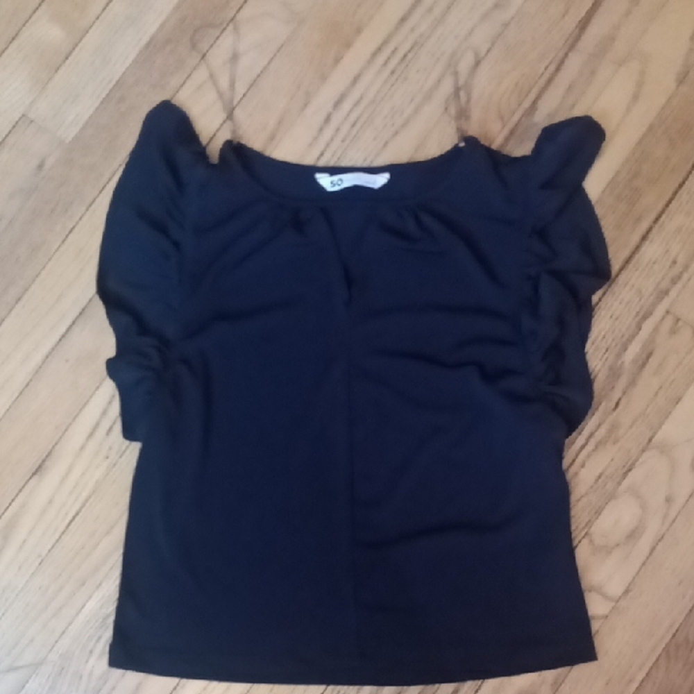 SO Black Women's Keyhole Top